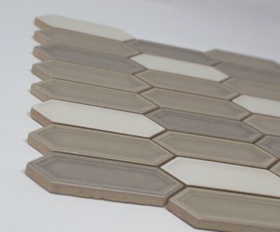 White Body Ceramic Royal Flax Mini-Picket