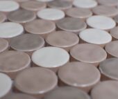 White Body Ceramic Royal Flax Penny Rounds | Xana System
