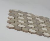 White Body Ceramic Royal Flax Penny Rounds | Xana System