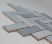 White Body Ceramic Sylvan Mist Herringbone | Xana System