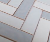 White Body Ceramic Sylvan Mist Herringbone | Xana System