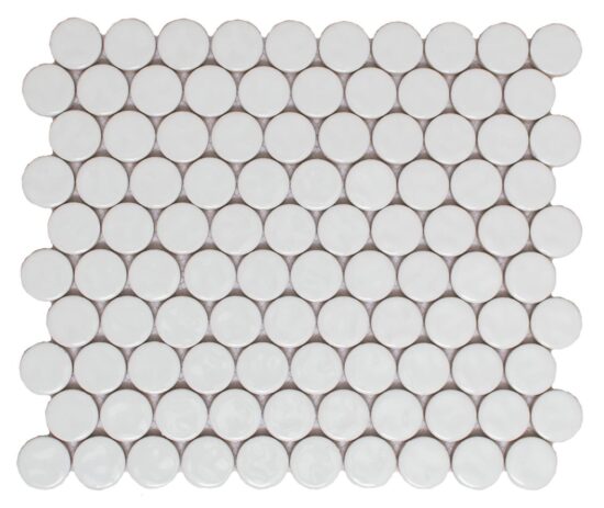 White Body Ceramic White Dove Penny Rounds | Xana System