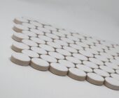 White Body Ceramic White Dove Penny Rounds | Xana System