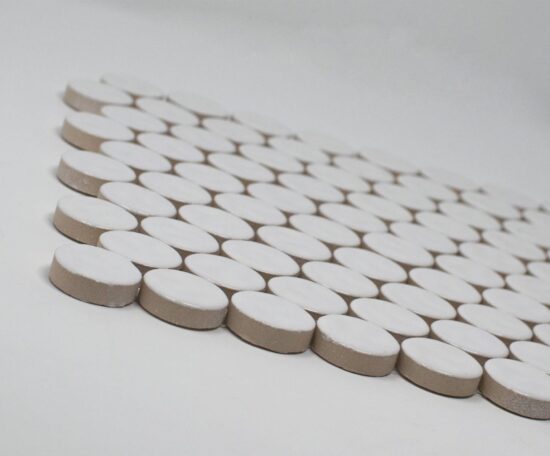 White Body Ceramic White Dove Penny Rounds | Xana System