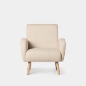 Sillón de lectura beige con pata natural | Xana System