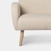 Sillón de lectura beige con pata natural | Xana System