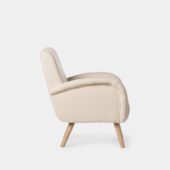 Sillón de lectura beige con pata natural | Xana System