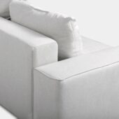 Sofá cama chaise longue derecha de 3 plazas gris | Xana System