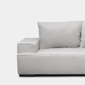 Sofá cama chaise longue derecha de 3 plazas gris | Xana System