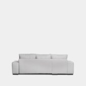 Sofá cama chaise longue derecha de 3 plazas gris | Xana System
