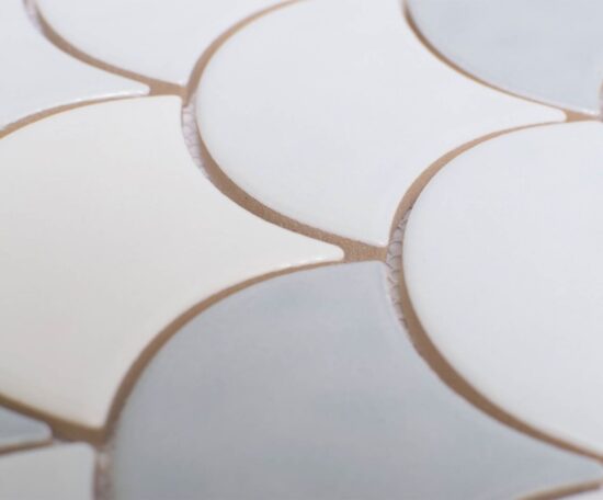 White Body Ceramic Sylvan Mist Fish Scale | Xana System