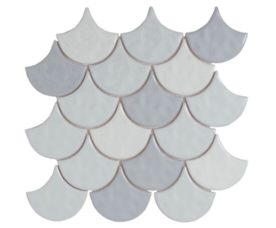 White Body Ceramic Sylvan Mist Fish Scale | Xana System