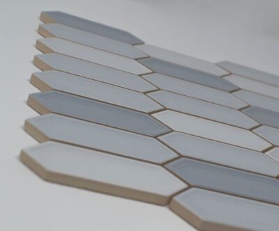 White Body Ceramic Sylvan Mist Mini-Picket