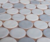 White Body Ceramic Sylvan Mist Penny Rounds | Xana System